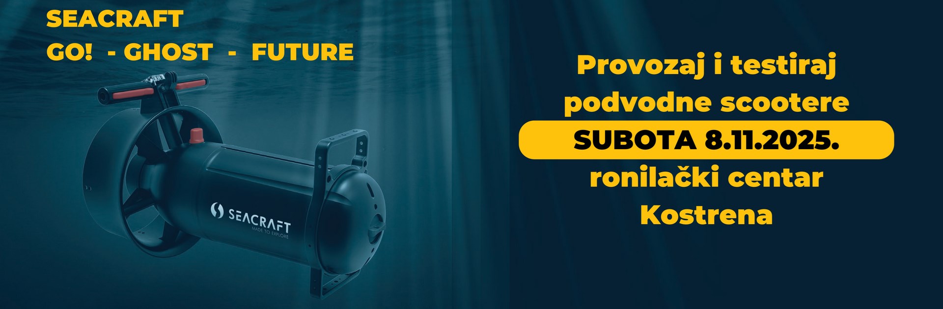Testiraj podvodne scootere