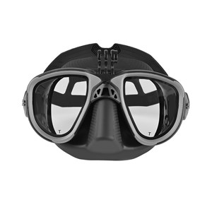 C4 MARTIAN maska za ronjenje s nosačem za Gopro, crna