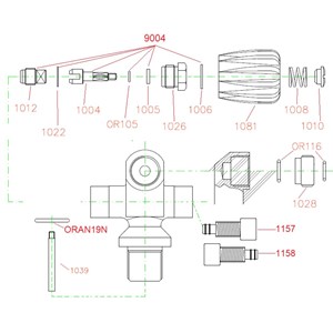 Sanosub brtva ventila M25x2