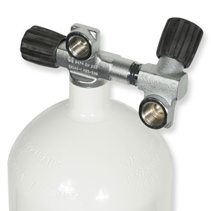Boca 7 lit Eurocylinder 140 mm, 230 bara dupli ventil i stope