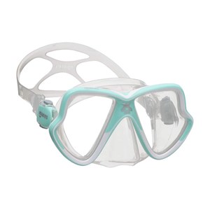 Mares X-vision Mid 2,0 maska za ronjenje, prozirni silikon-Aqua