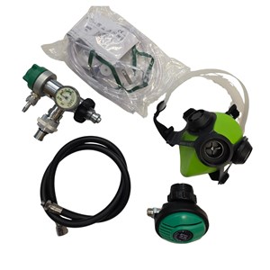 Komplet za prvu pomoć O2 rescue regulator s maskom , 0-30 L DIN priključak