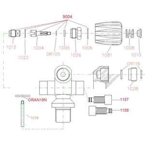 Sanosub filter ventila cjevast