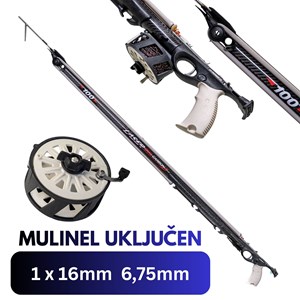 Pathos Laser EVO Carbon roller 1x16mm 6,75mm podvodna puška-82cm