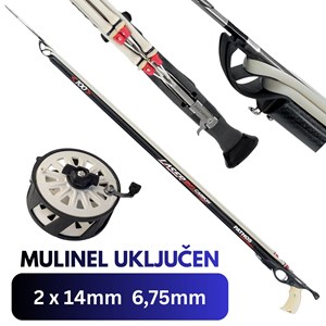 Pathos Laser Evo Carbon 2x14mm 6,75mm podvodna puška-82cm