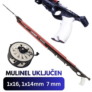 Pathos Laser carbon roller  1x16mm,1x14mm 7mm podvodna puška-100cm