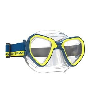 Salvimar Youth MORPHEUS MID maska za ronjenje prozirni silikon/petrol-žuta