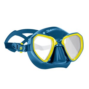 Salvimar Youth MORPHEUS MID maska za ronjenje petrol silikon/petrol-žuta