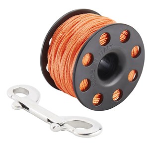Motalica spool Divemarine 30 m sa karabinerom 100 mm narančasti konop 