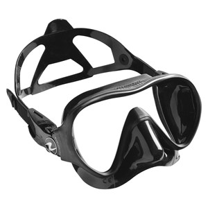 Aqualung LINEA maska za ronjenje, crni silikon-crna
