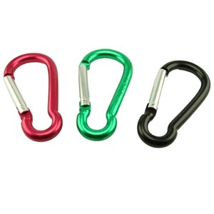 Karabiner Divemarine obični aluminij 80 mm